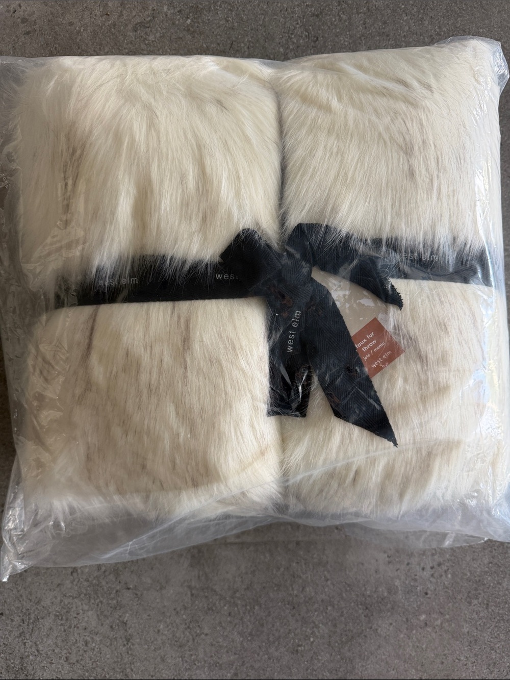 West Elm Faux Fur Throw